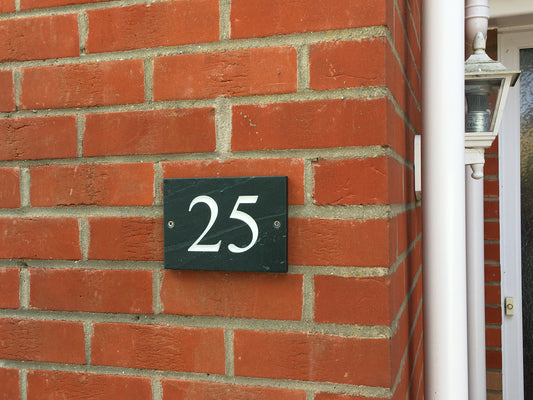 slate house numbers - slate signs