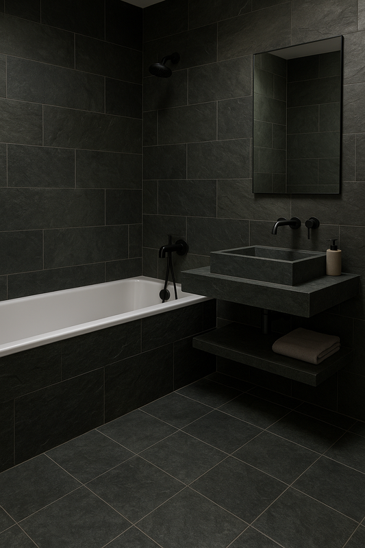 Creating a Luxurious Bathroom with Slate Tiles
