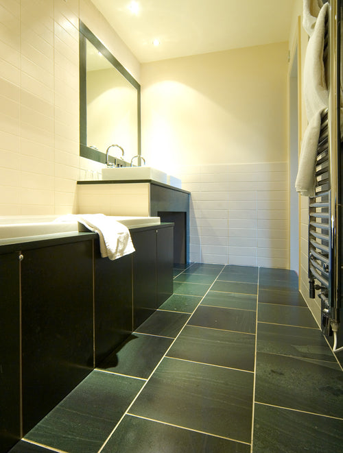 honed slate floor tiles for bathroom