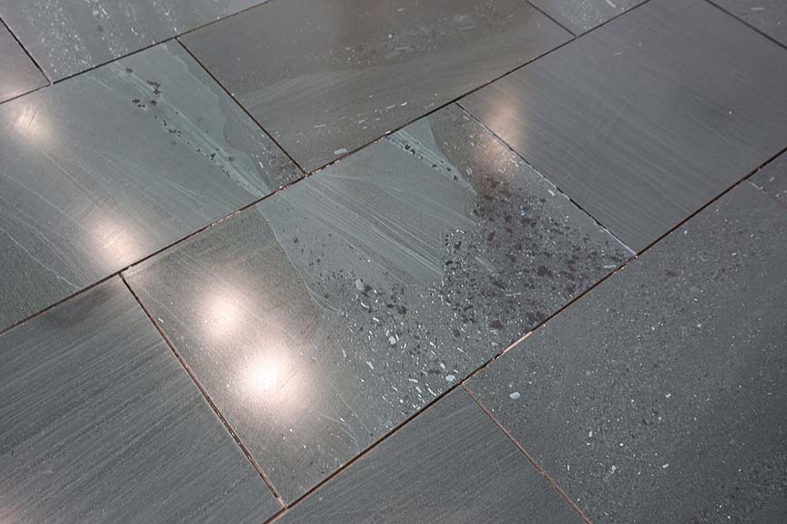 slate floor tiling