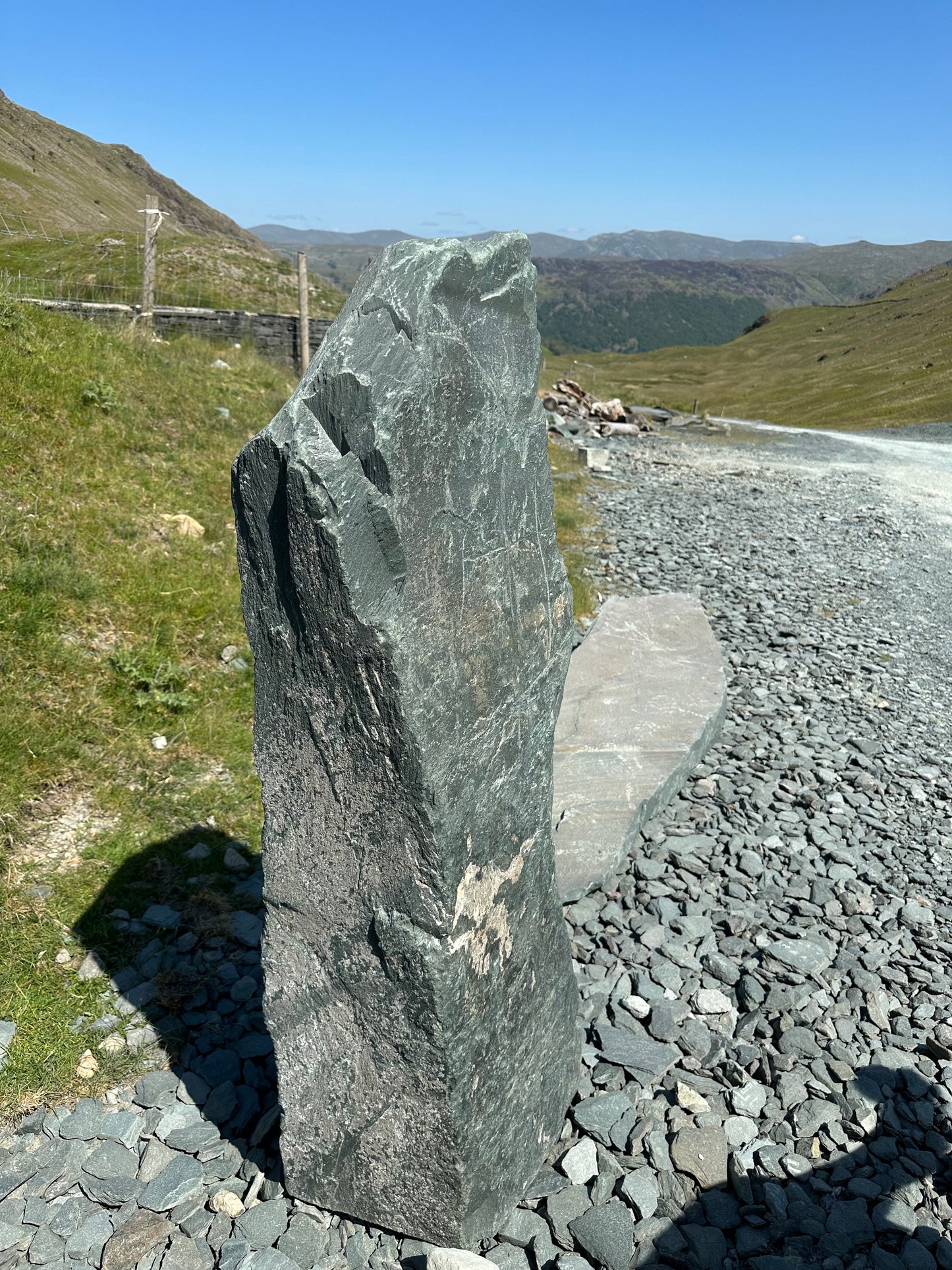 green slate standing stones for garden