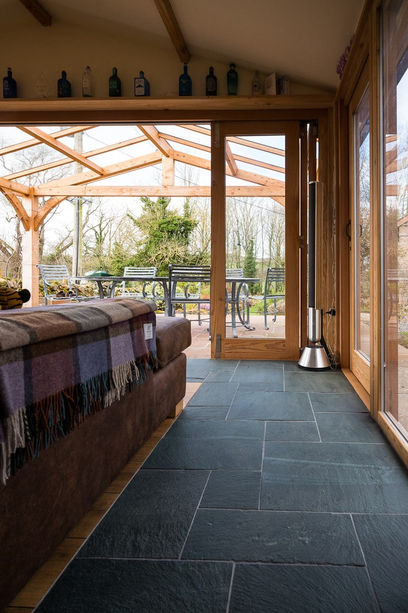 indoor riven flooring slate