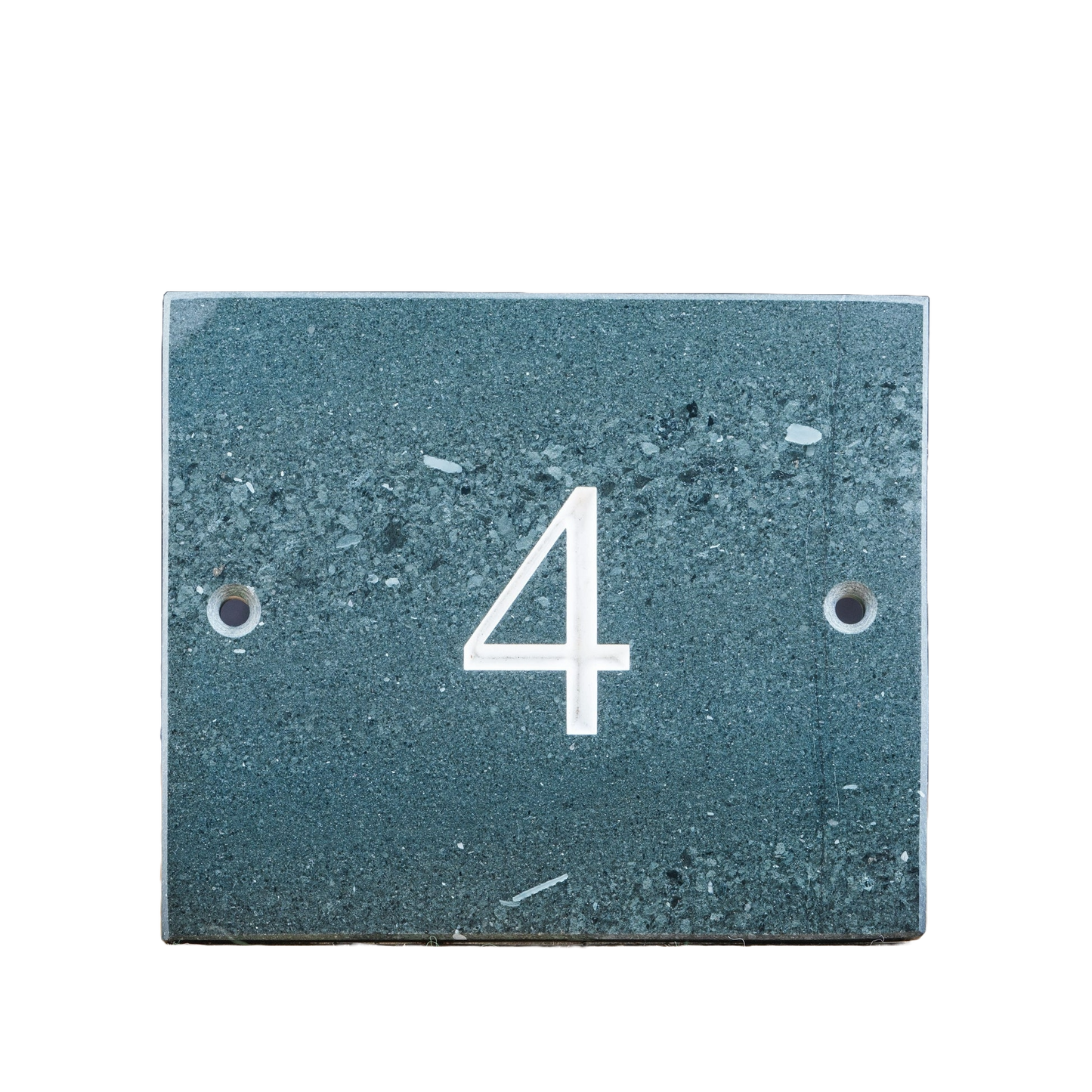 Slate House Number 2 Inch Smooth Edges