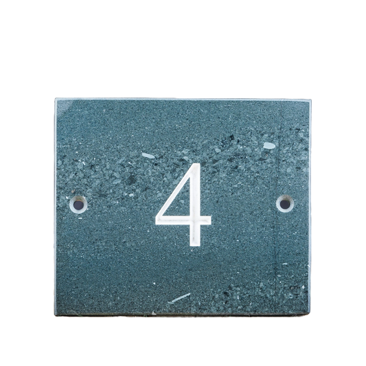 Slate House Number 2 Inch Smooth Edges