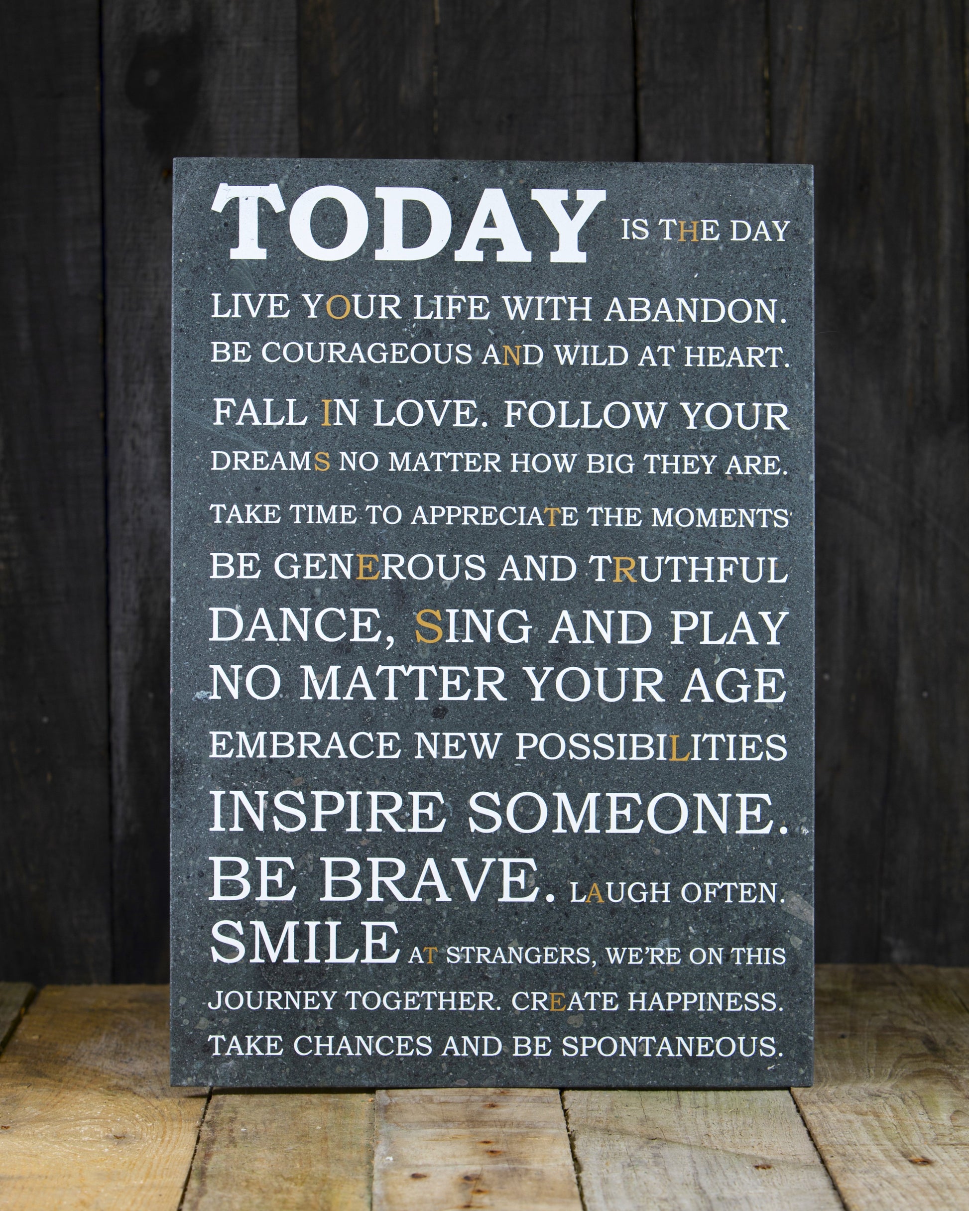 Slate Plaque Artworks with writings - Personalized Slate Gifts Slate