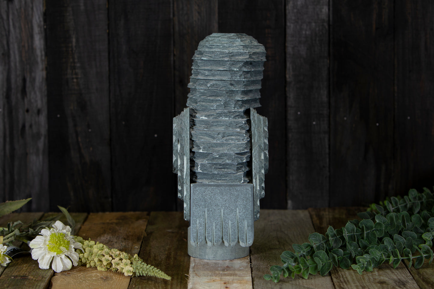 slate Owl sculpture - Large in size