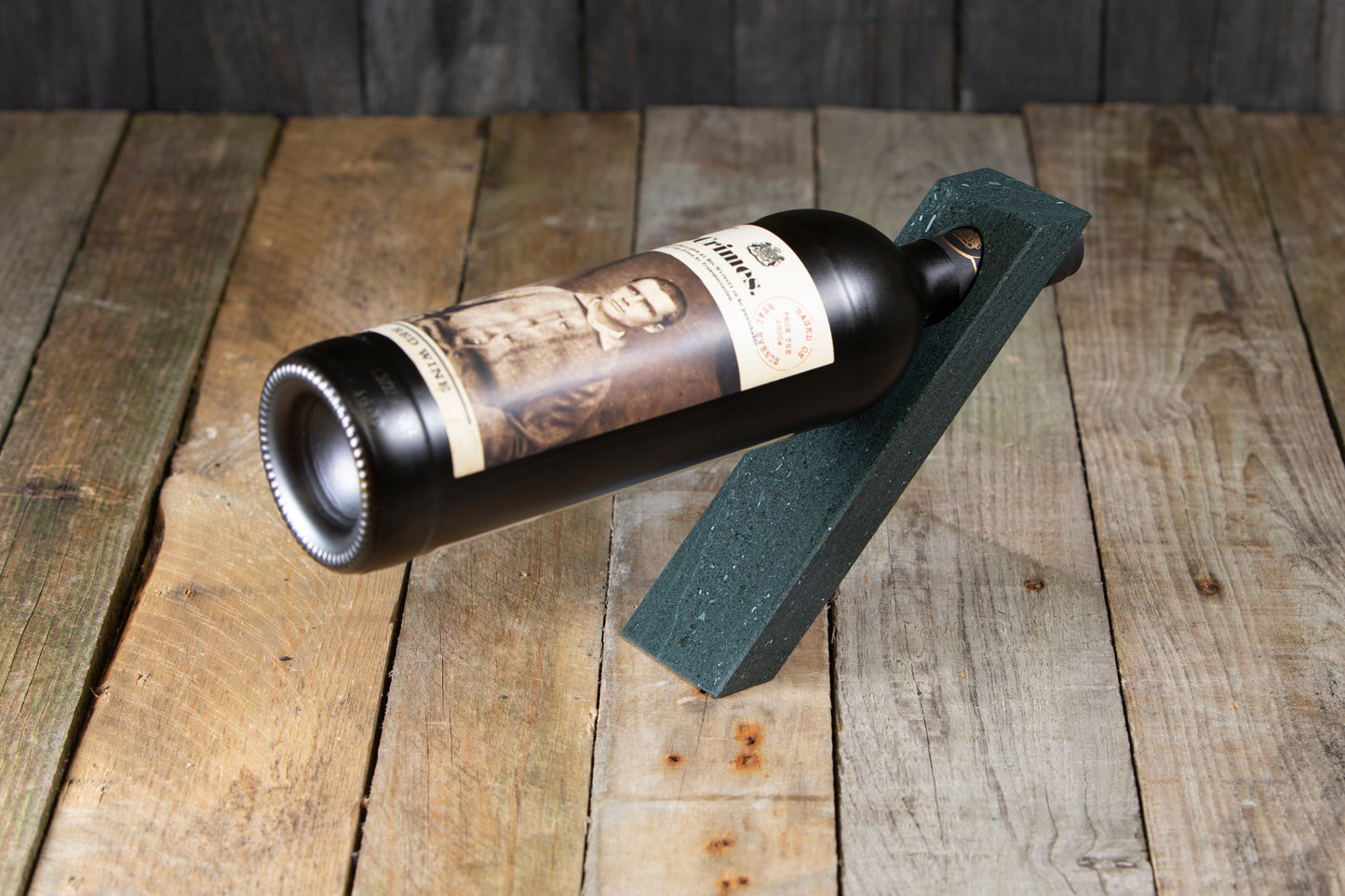Single Hole Slate Wine Bottle Holder