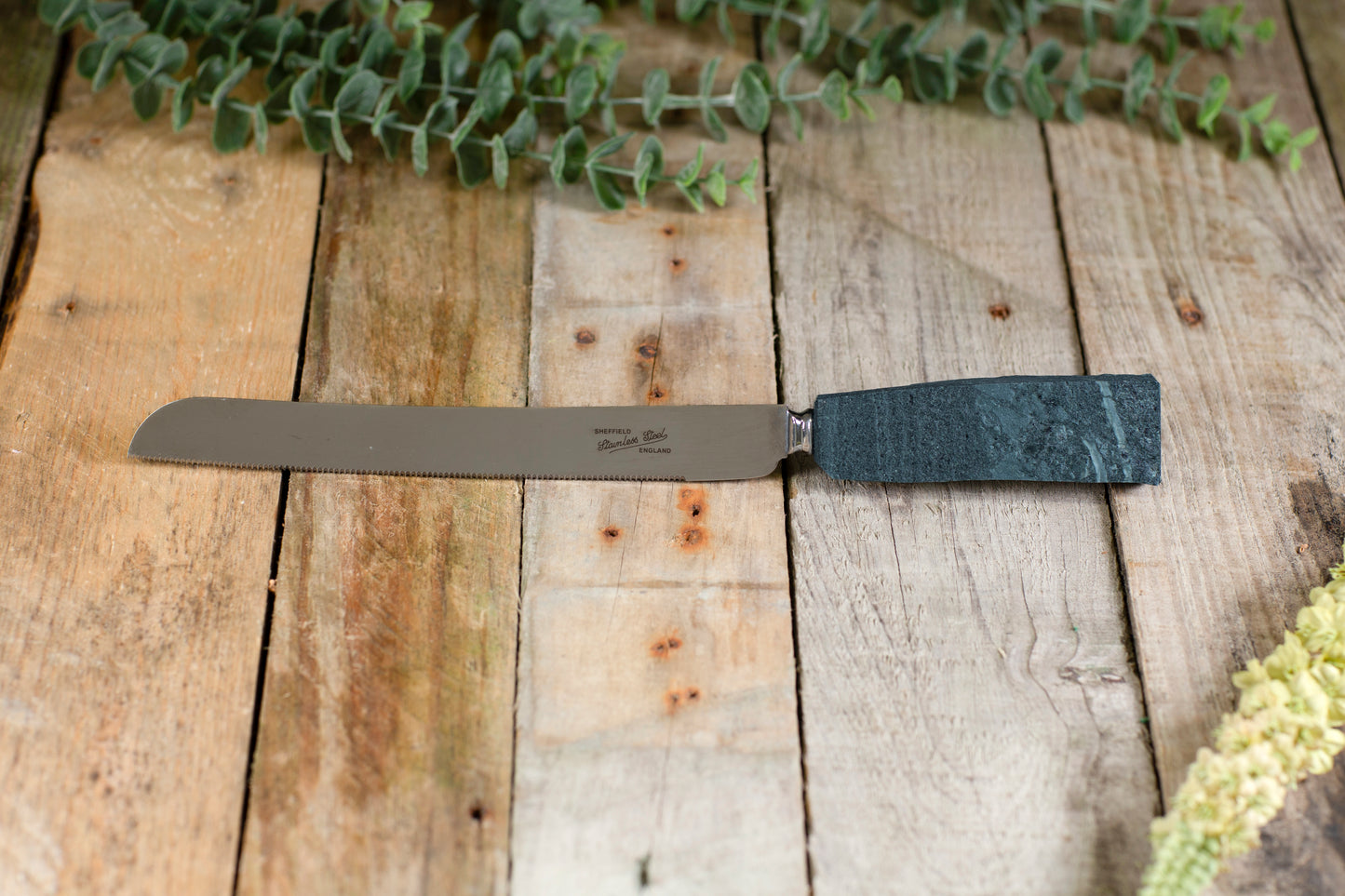 slate handled bread knife