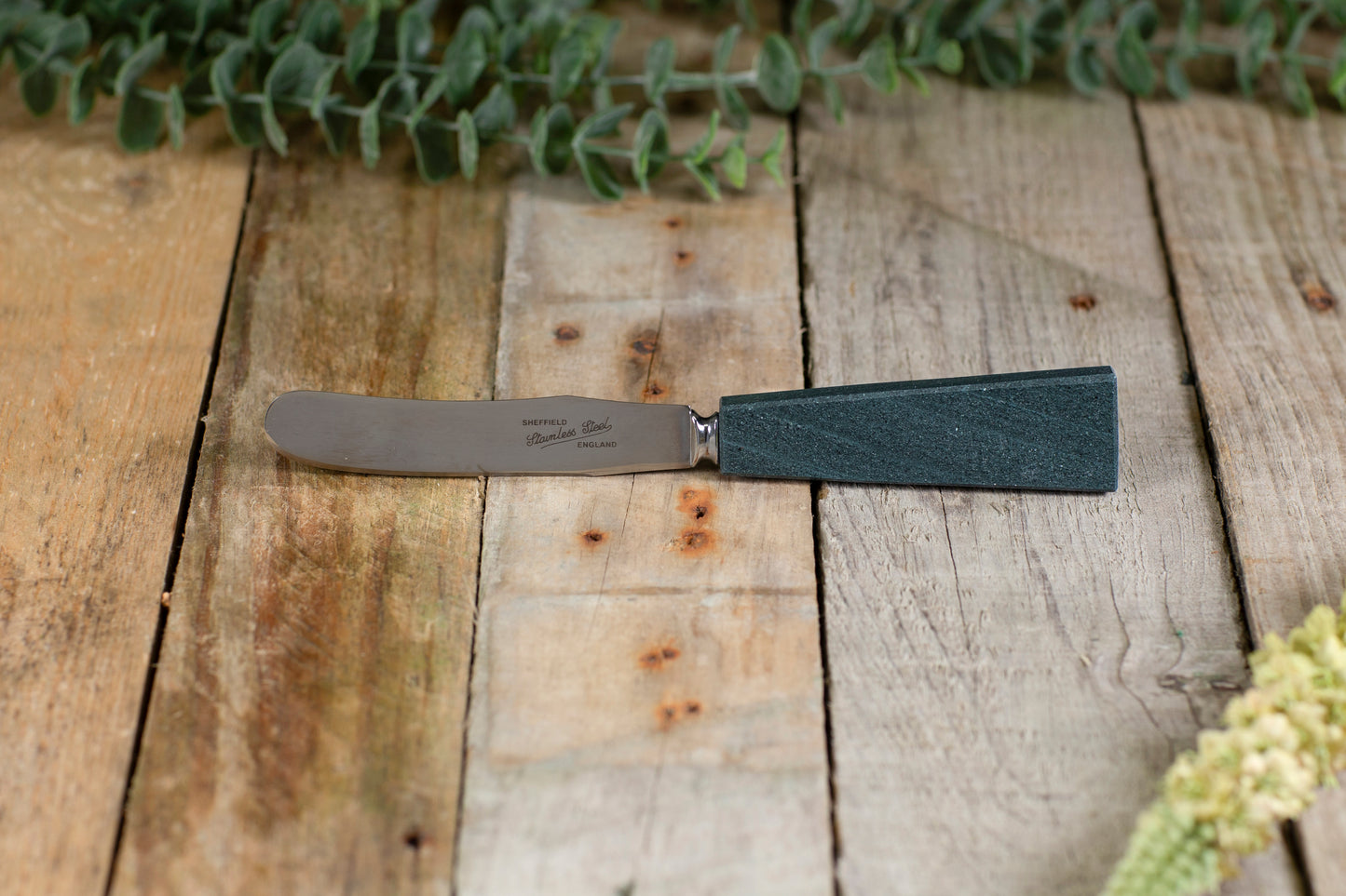 Slate handled butter knife