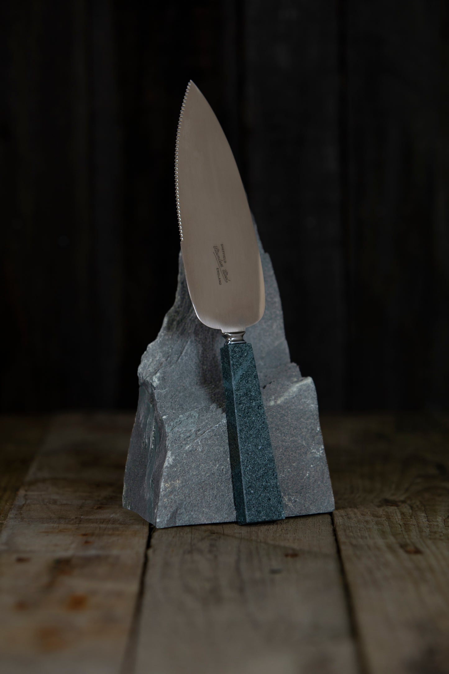 single slate handled cake knife