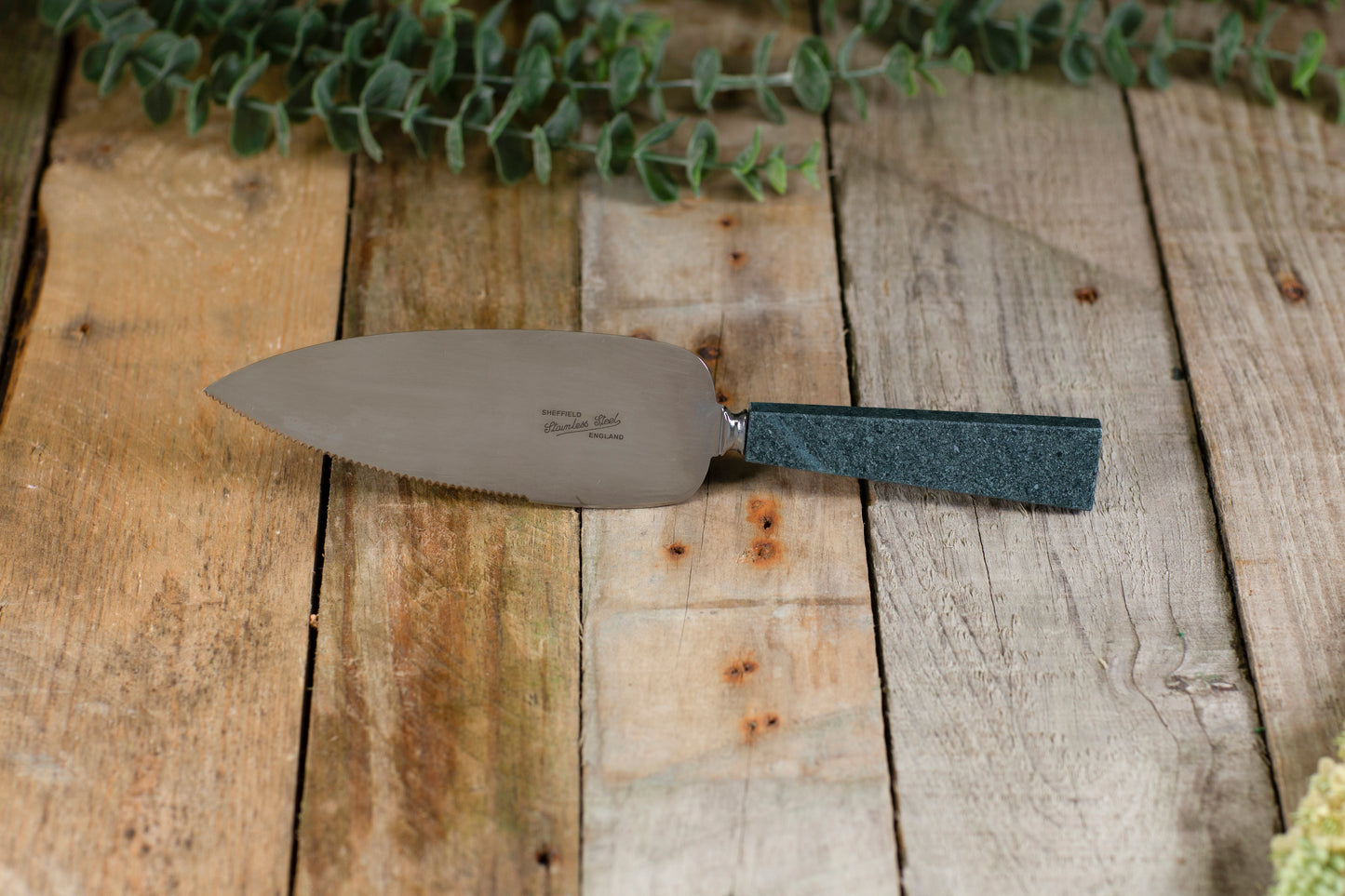Slate handled cake knife