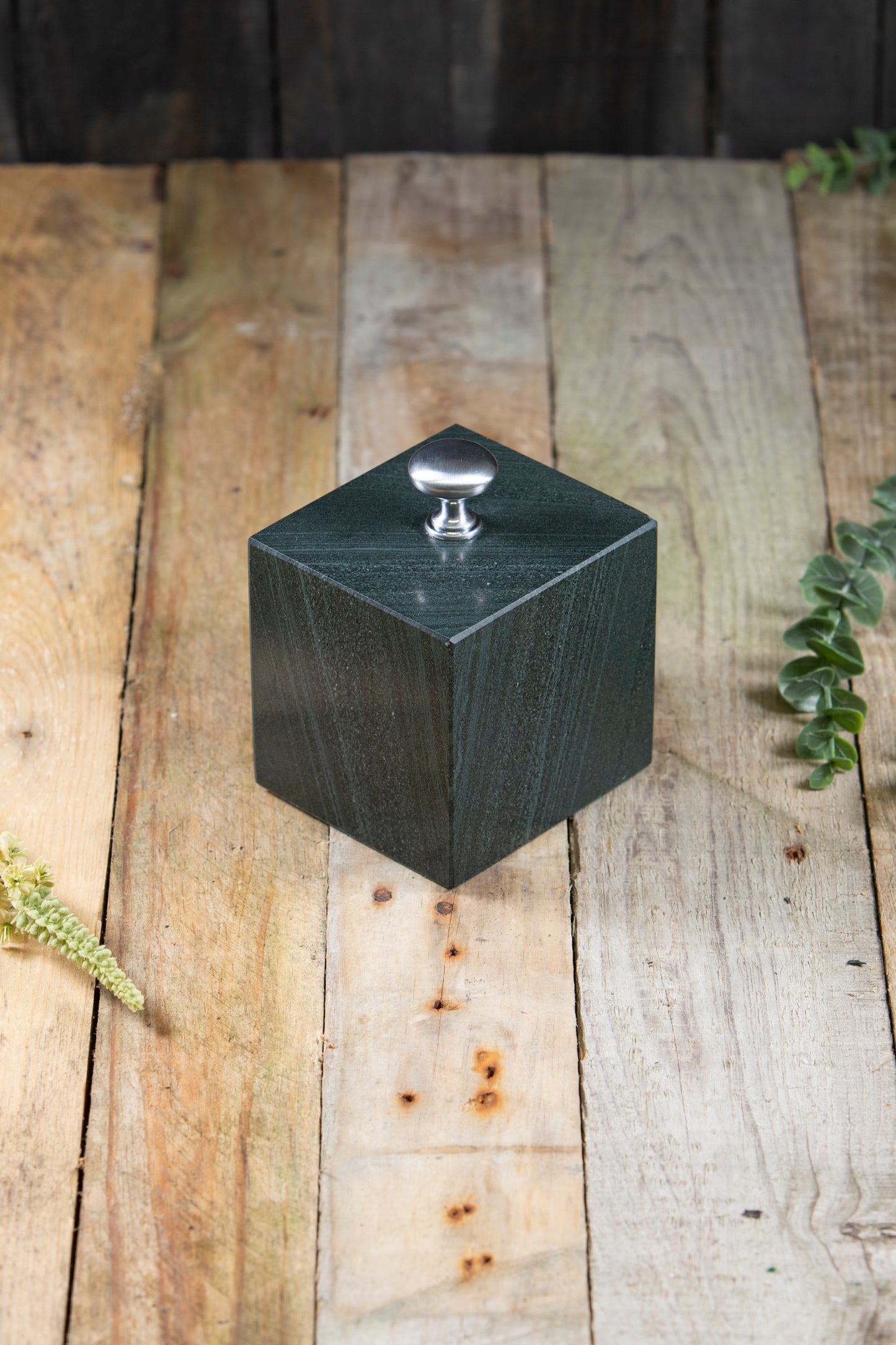 cubic slate door stop