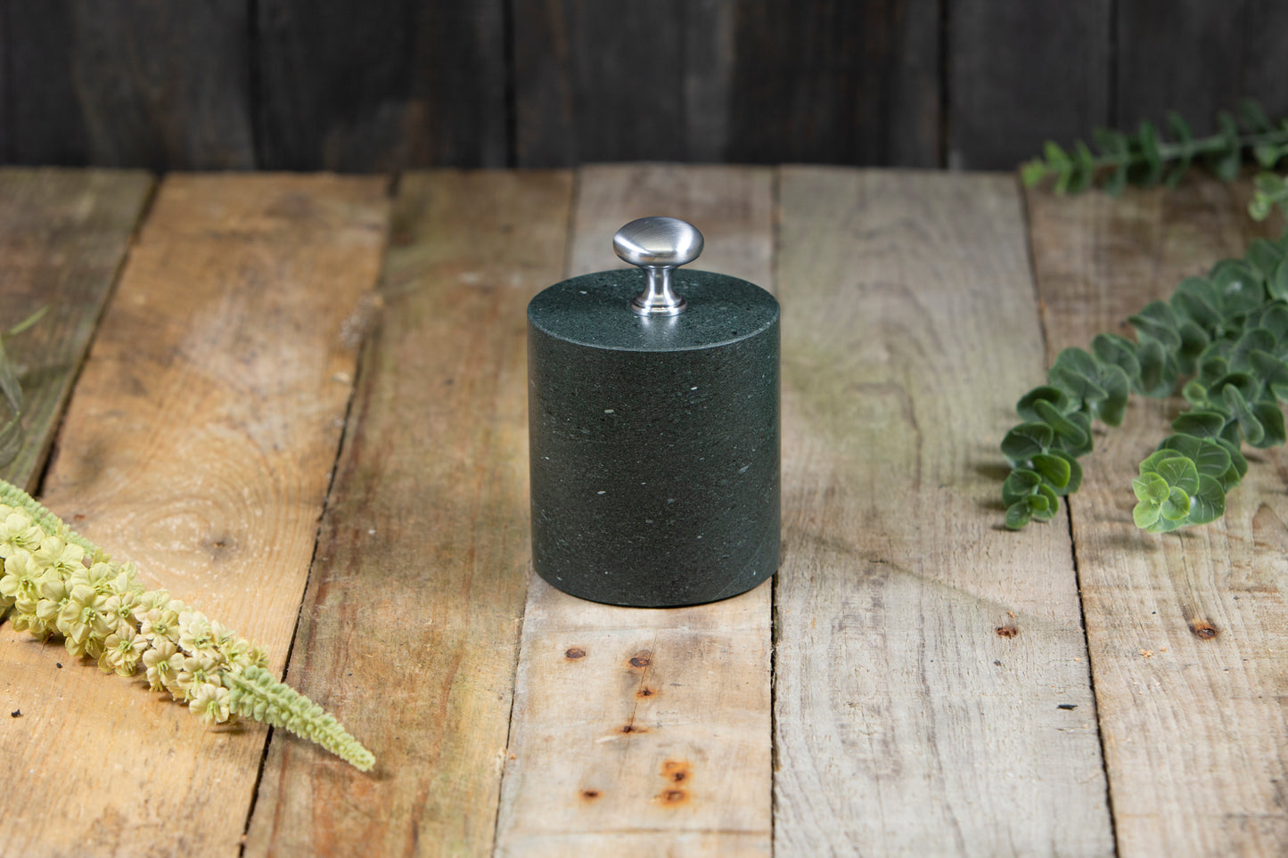single round slate door stop