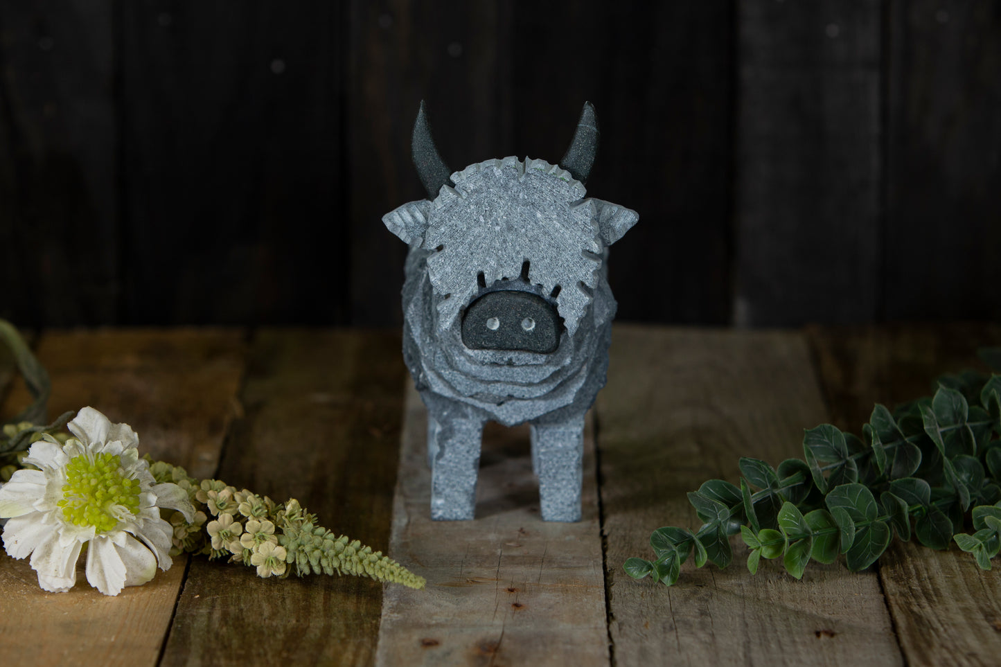 slate highland cow