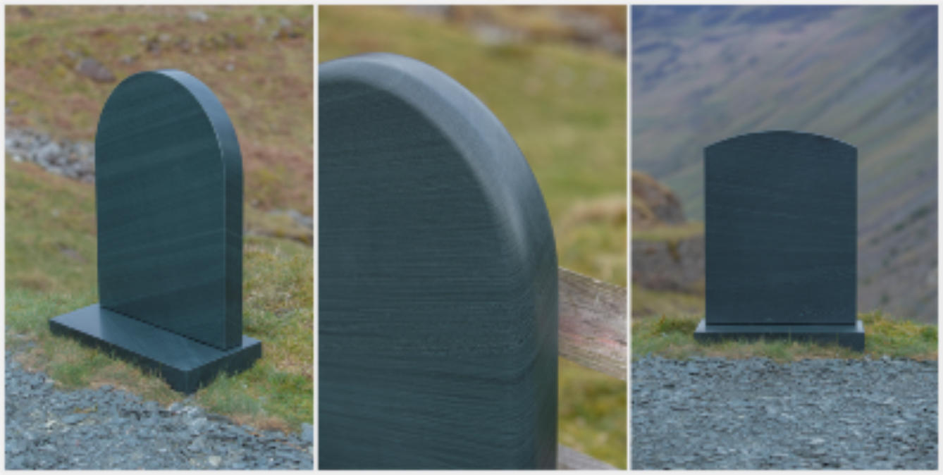 slate headstones - grave memorials