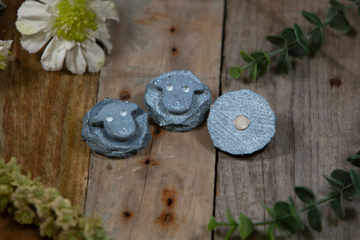 Herdwick lamb Slate fridge magnet - slate ornaments