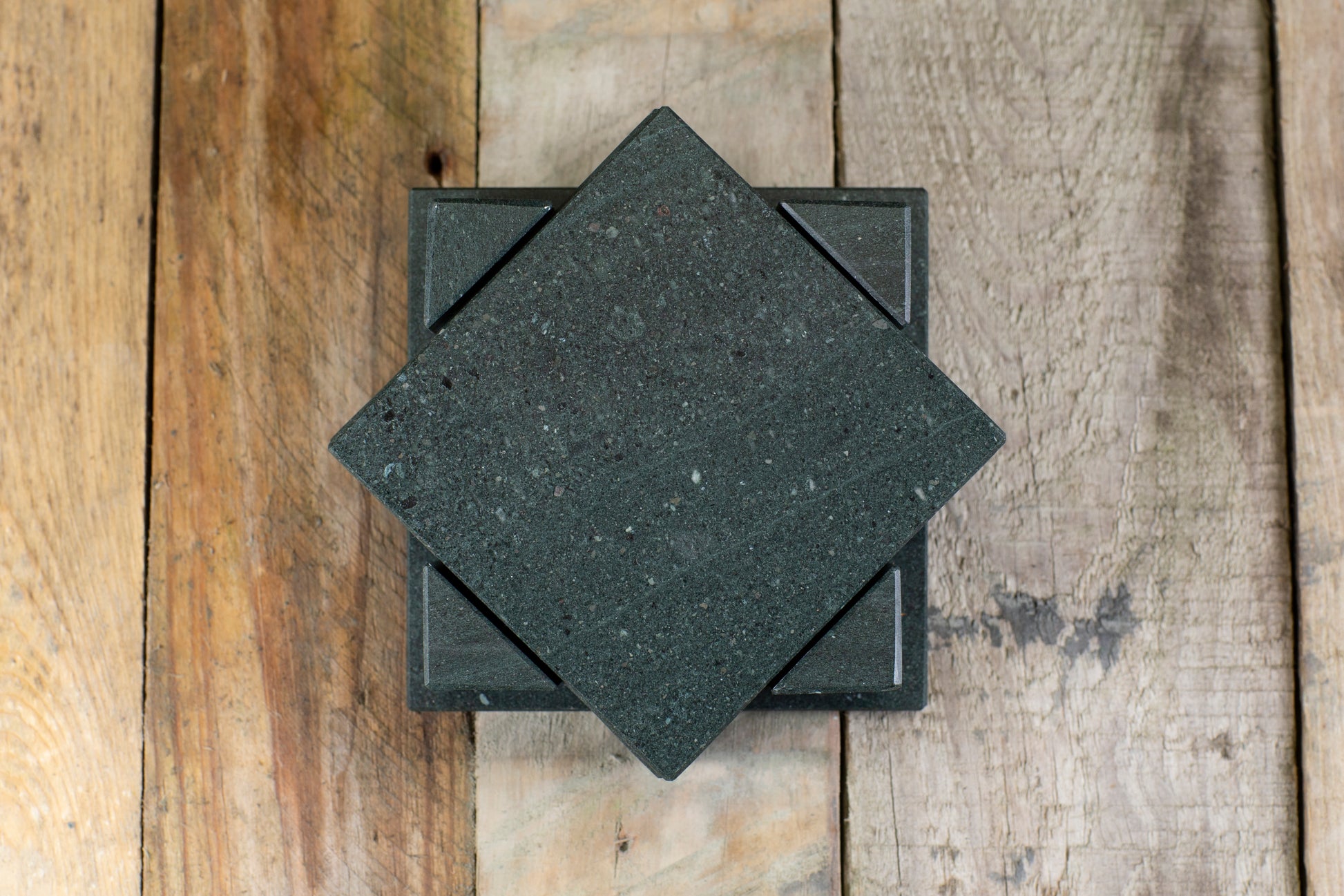 Large slate coaster set