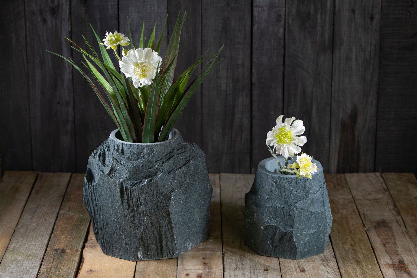 slate plant pots