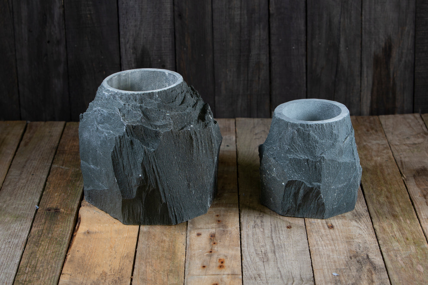 slate effect planters