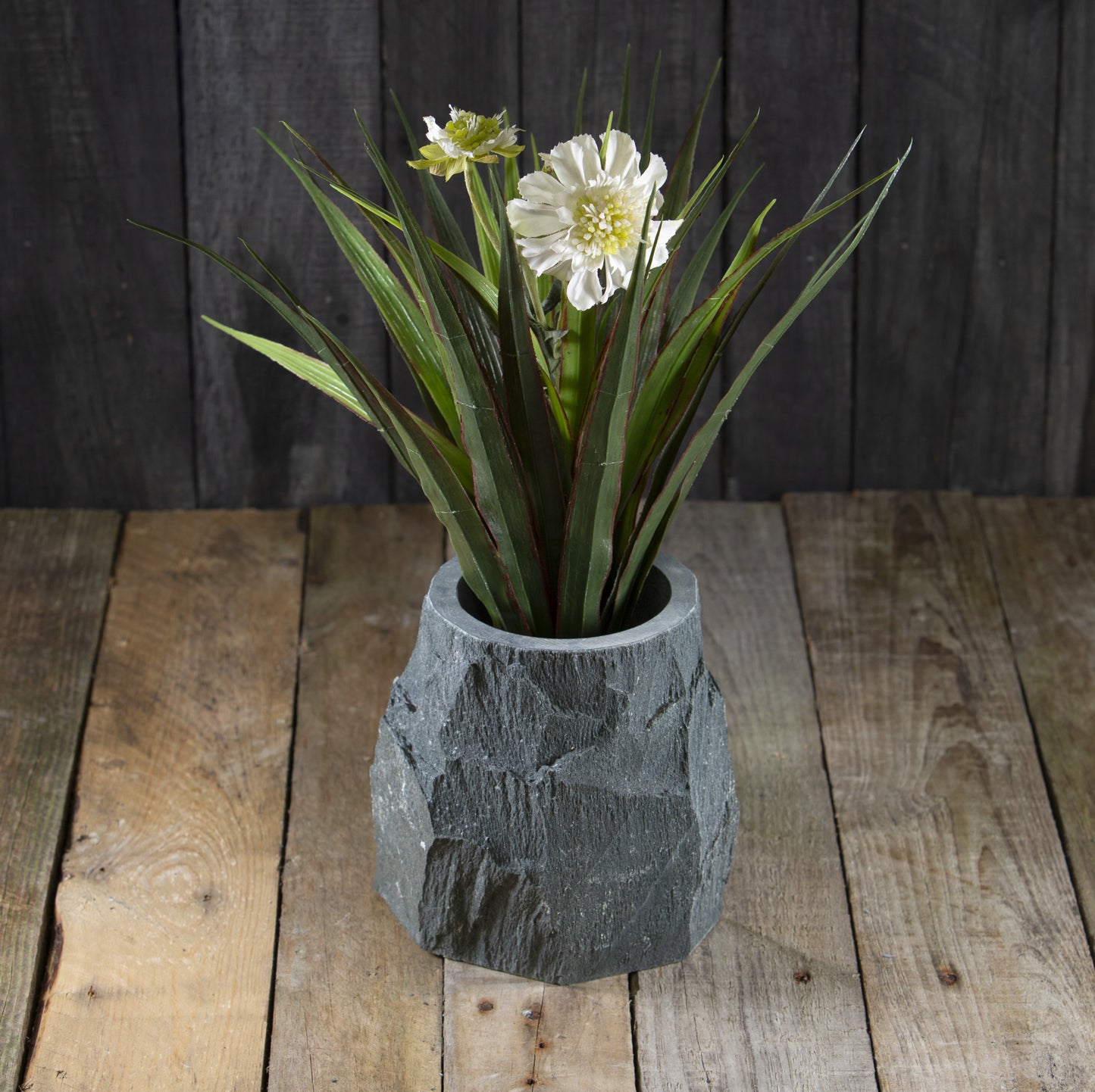 slate flower pot