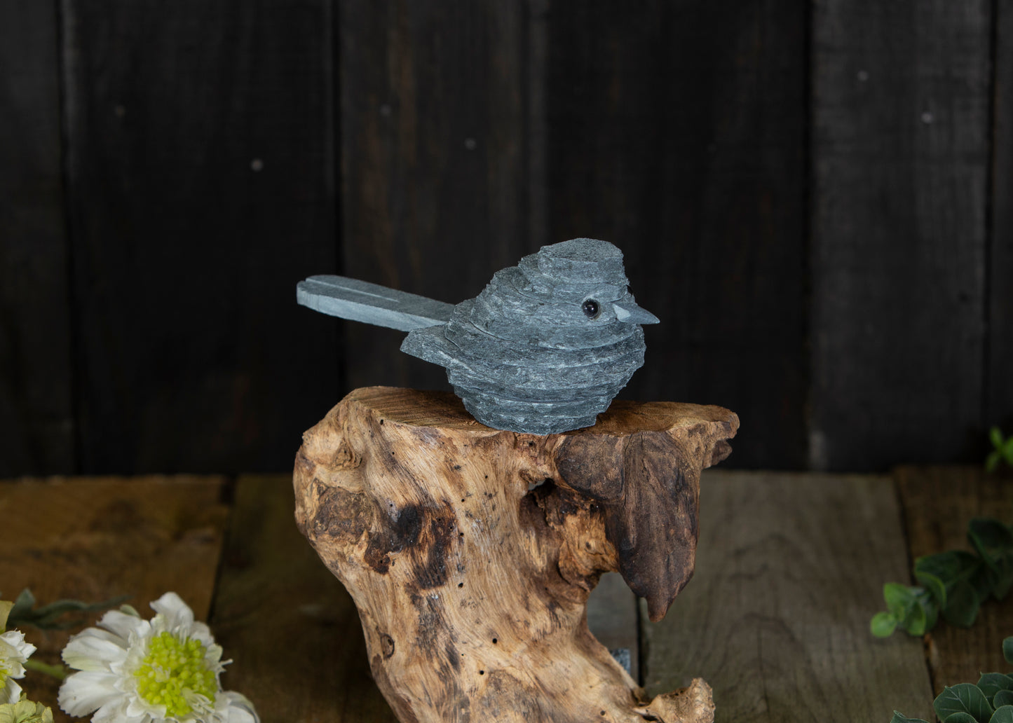 Slate Robin sculpture