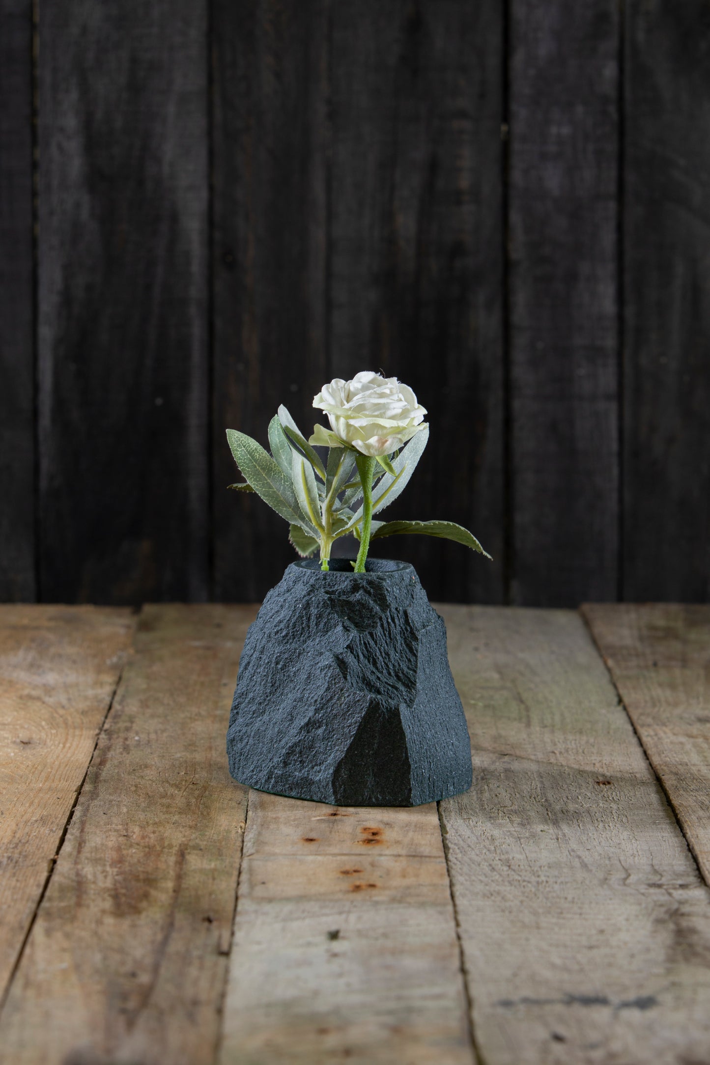slate flower vase
