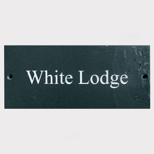 12"x5" Single Line Slate House Name Sign