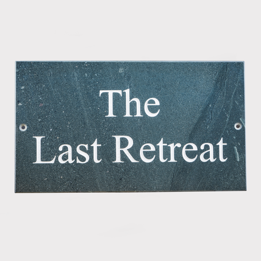slate house sign