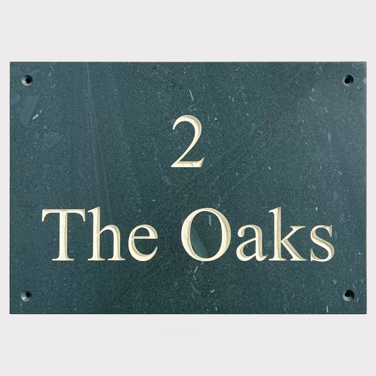 17"x12" Two Line Slate House Name Signs