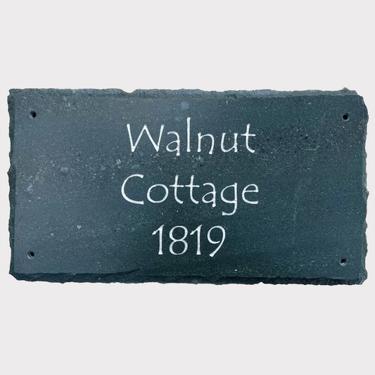 17x9" Three Line Slate House Name Signs