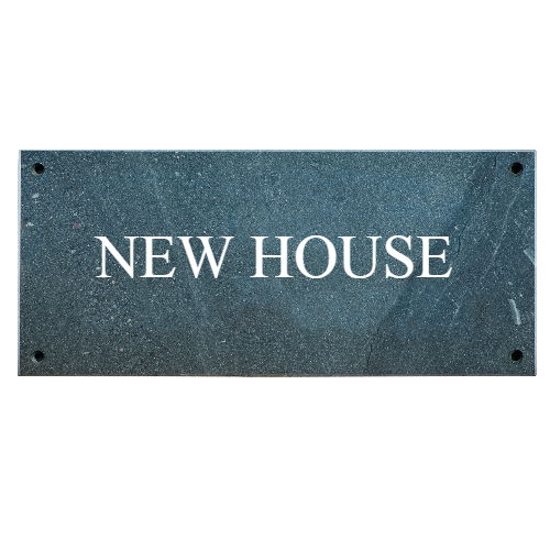 12x5" Single Line House Name Sign - Prices from 100.00 to 199.00