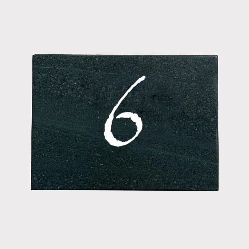 6x5" House Number Sign - Prices from 0.00 to 99.00