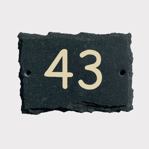 6x5" slate sign
