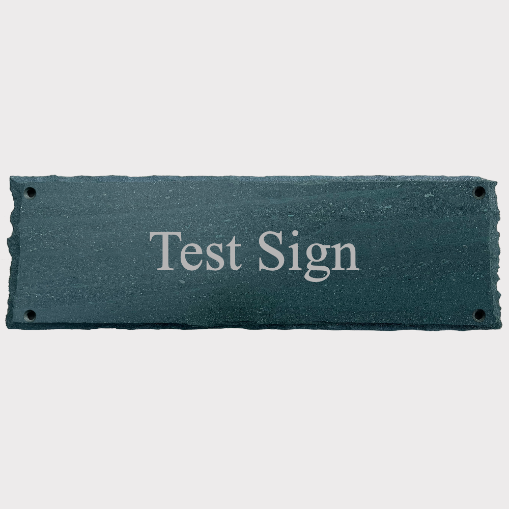 17x5" Bespoke Slate House Name Sign - Prices from 100.00 to 199.00