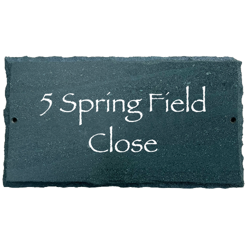 17x9" Two Line House Name Sign - Prices from 100.00 to 199.00