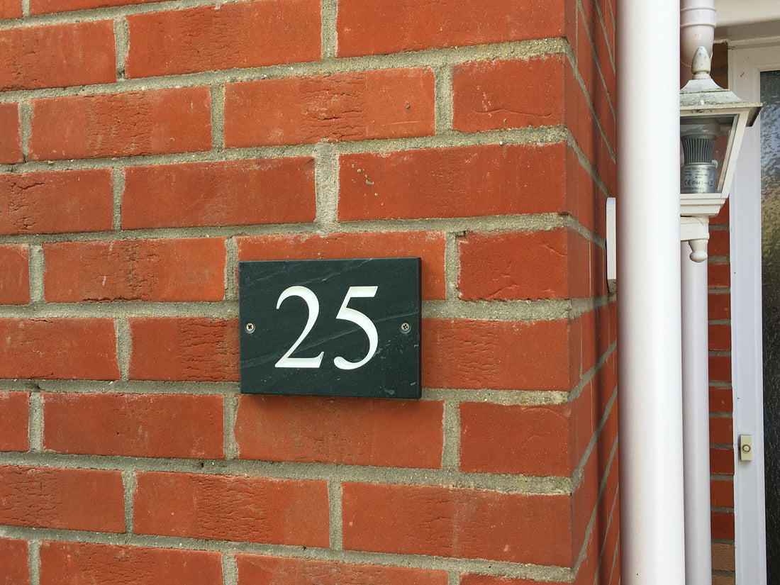 slate house numbers - slate signs