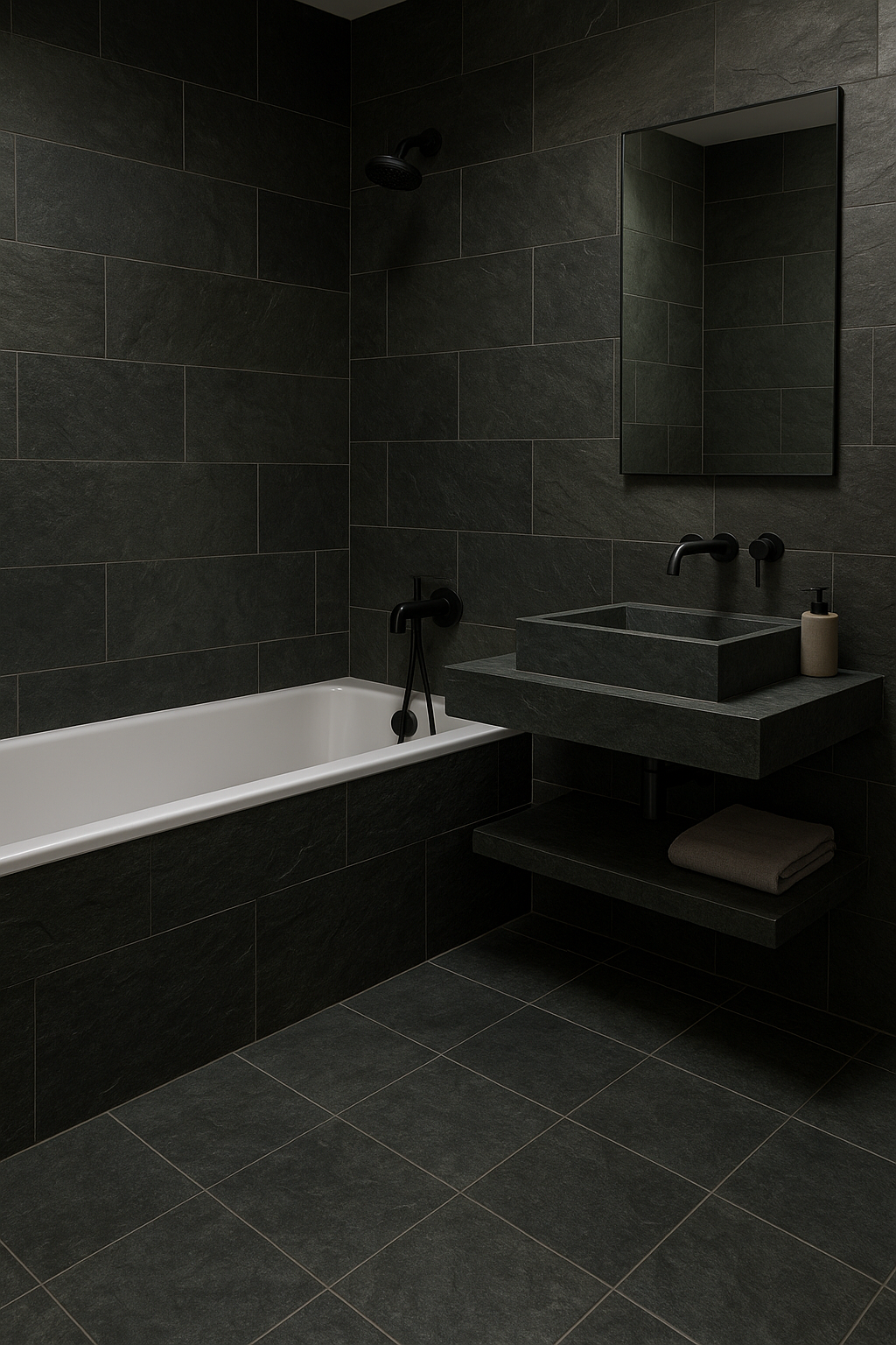 Creating a Luxurious Bathroom with Slate Tiles