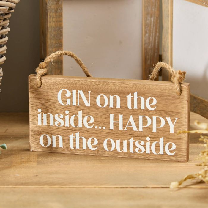 Gin On The Inside Plaque