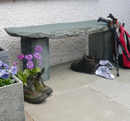 Honister Green Slate garden bench