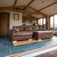 riven slate flooring in living room