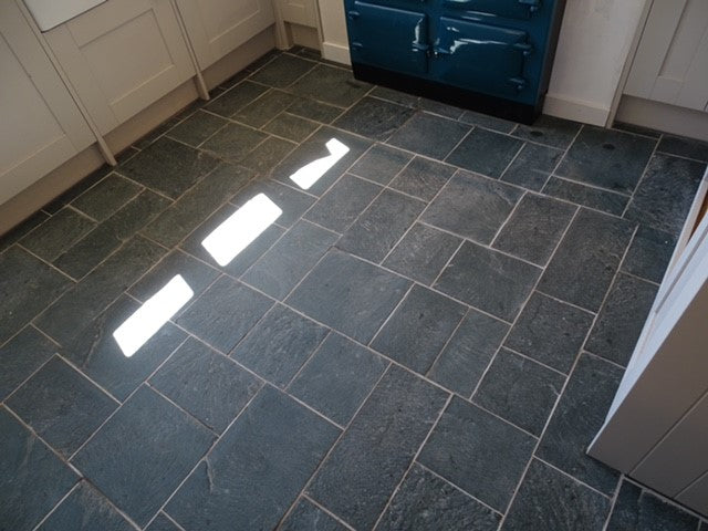 natural riven slate flooring