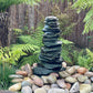 stacked stone water feature