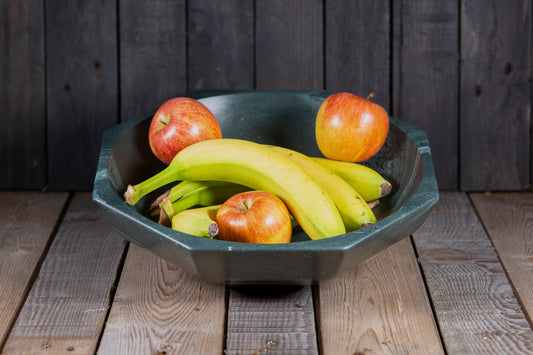 Green slate bowl