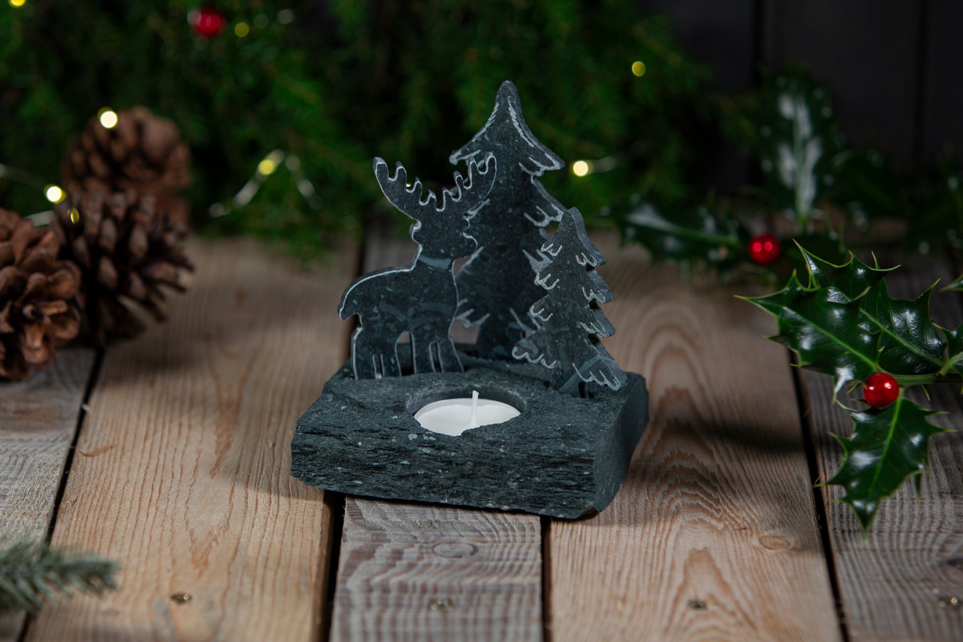 Slate Tealight Holder