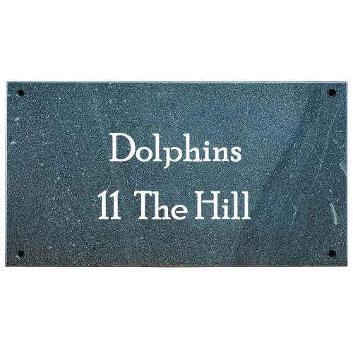 17x9" Two Line Slate House Name Sign