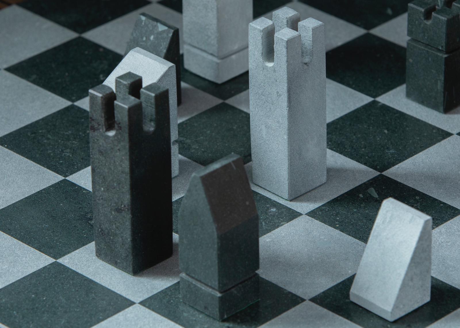 Honister Green Slate Chess Set 