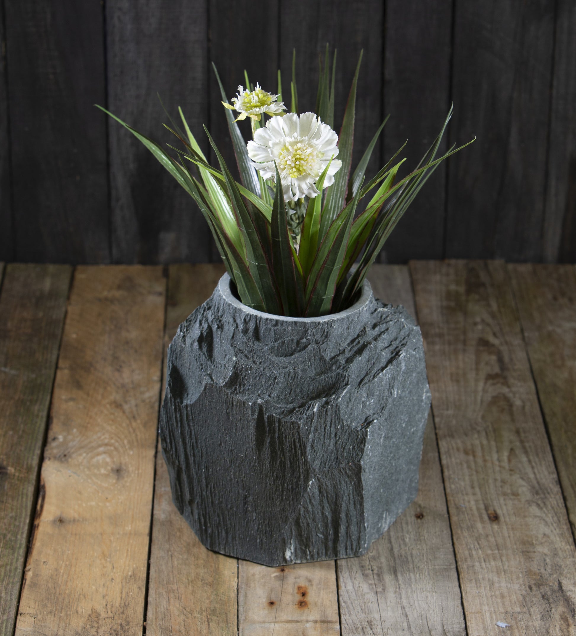 grey slate plant pots Slate Plant Pots | Slate Garden Pots