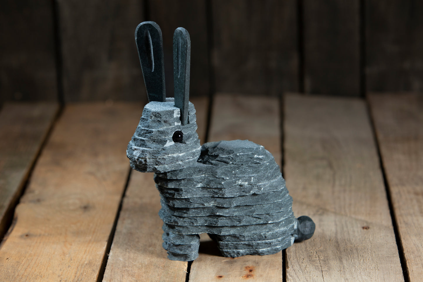 Slate Rabbit Sculpture