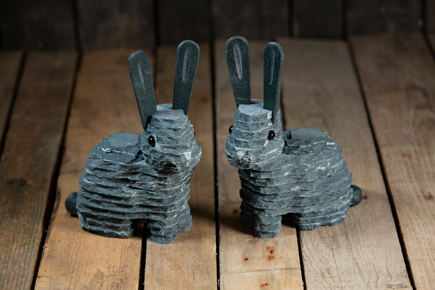 Slate Rabbit Sculpture