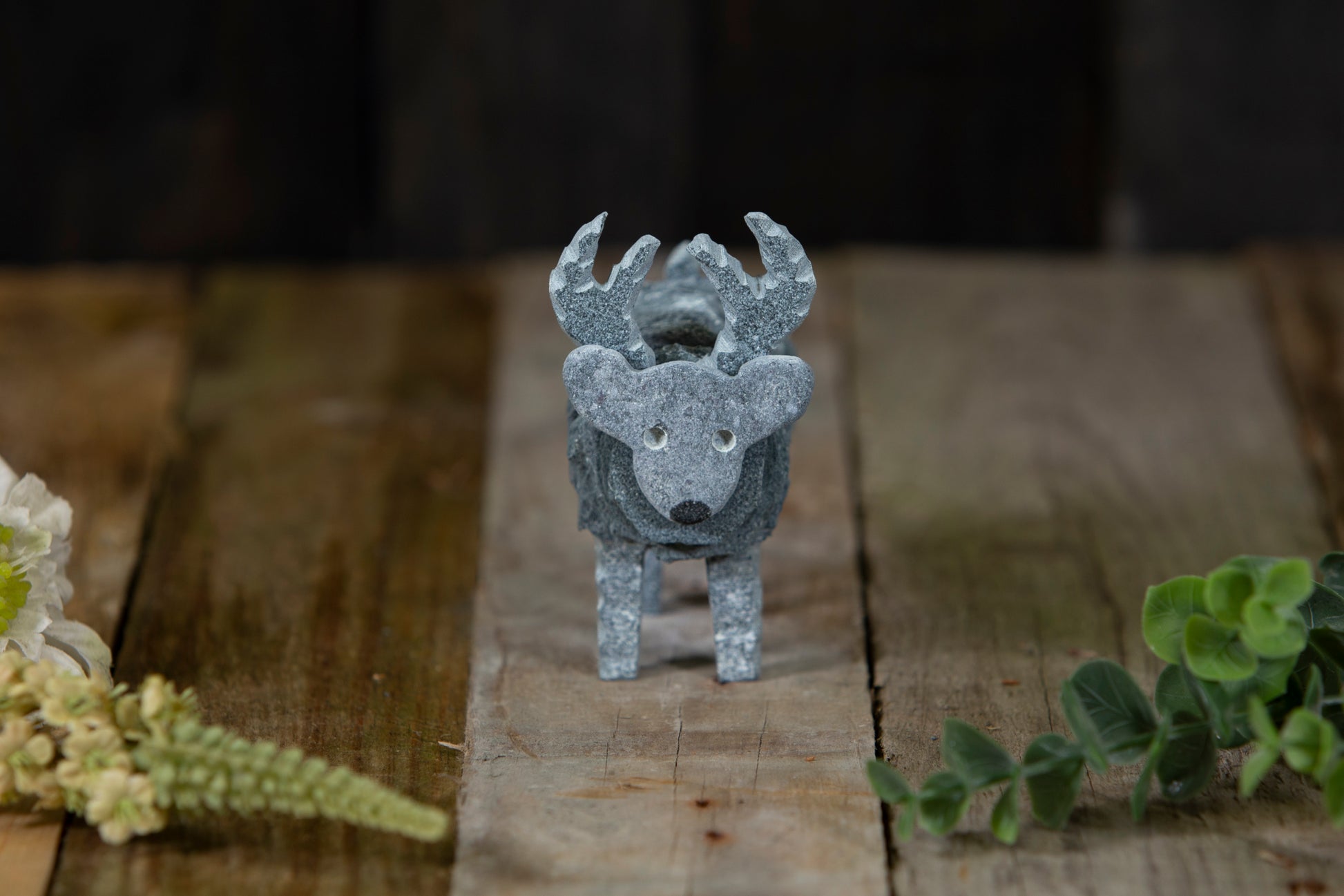 Slate Reindeer sculpture - slate ornaments